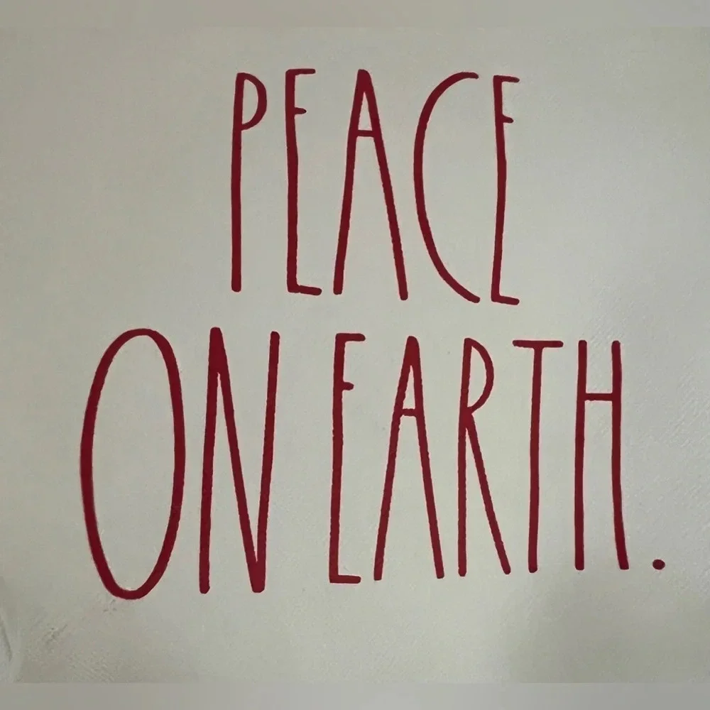 Rae Dunn | Peace On Earth cosmetic bag.